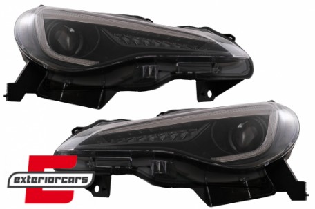 Prednja svjetla SEQ žmigavci TruDRL dizajn (crna) / Toyota GT86 Subaru BRZ (2012-2021), LPTO42