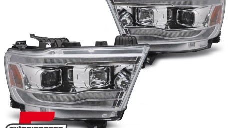 Prednja svjetla SEQ žmigavci TubeLight dizajn (chrome) / DODGE RAM (2019-2022), LPDO25