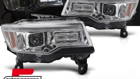 Prednja svjetla SEQ žmigavci TubeLight dizajn (chrome) / Jeep Grand Cherokee WK2 Facelift (2014-2021), LPCH35