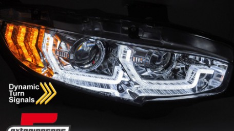 Prednja svjetla TruDRL SEQ žmigavci (chrome) / Honda Civic Mk10 (2016-2021) Limuzina & Hatchback, LPHO33