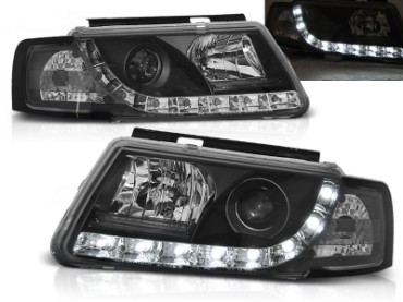 Prednja svjetla True DRL (crna) / Volkswagen Passat B5 3B (11.1996-08.2000), LPVWD7