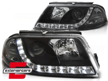 Prednja svjetla True DRL (crna) / Volkswagen Passat B5 3BG (09.2000-03.2005), LPVWD9