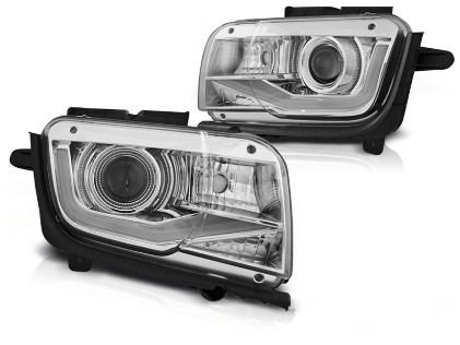 Prednja svjetla TubeLight dizajn (chrome) / CHEVROLET CAMARO (2009-2013), LPCT09