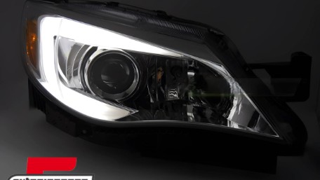 Prednja svjetla TubeLight dizajn (chrome) / Subaru WRX (2008-2014), LPSU27