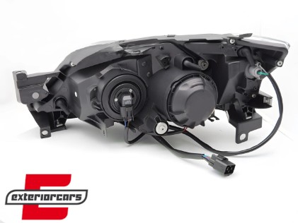 Prednja svjetla TubeLight dizajn (crna) / Subaru WRX (2008-2014), LPSU28