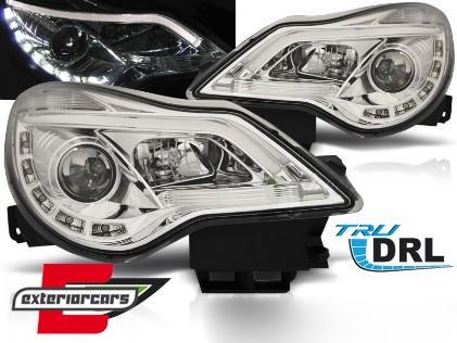 Prednja svjetla TubeLight LED DRL (chrome) / Opel Corsa D (2011-2014), LPOPA8