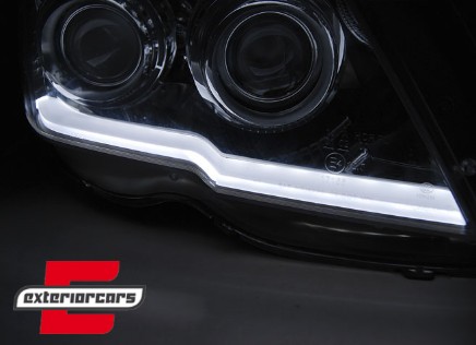 Prednja svjetla TubeLight LED žmigavci (chrome) / Mercedes GLK X204 (2008-08.2012), LPMEB8