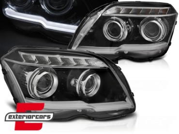 Prednja svjetla TubeLight LED žmigavci (crna) / Mercedes GLK X204 (2008-08.2012), LPMEB9
