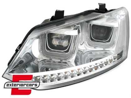 Prednja svjetla U-LED žmigavci (chrome) / VW Polo 6R (03.2009-03.2014), LPVWM9