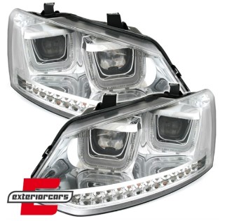 Prednja svjetla U-LED žmigavci (chrome) / VW Polo 6R (03.2009-03.2014), LPVWM9