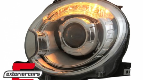 Prednja svjetla Xenon look (chrome) / Fiat 500 Hatchback (2007-2015), LPFI19