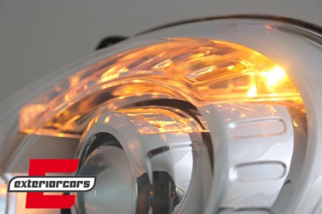 Prednja svjetla Xenon look (chrome) / Fiat 500 Hatchback (2007-2015), LPFI19