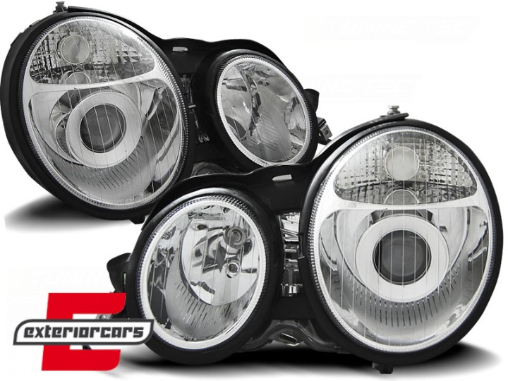 Prednja svjetla Xenon look (chrome) / Mercedes E-klasa W210 S210 (1995-05.1999), LPME01