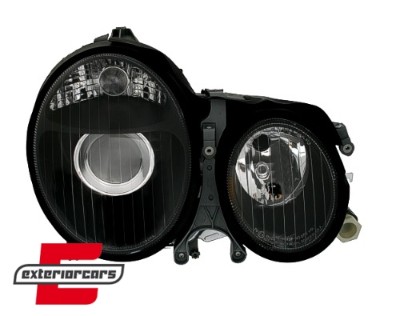 Prednja svjetla Xenon look (crna) / Mercedes E-klasa W210 S210 Facelift (06.1999-2002), LPME07