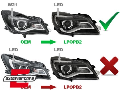 Prednja svjetla Xenon look (crna) / Opel Insignia (2013-2017), LPOPB2