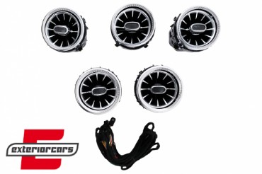 Prednje bočne AC ventilacijske rešetke 64 boje / Mercedes C-klasa W205 S205 A205 S205 GLC SUV X253 C253 (2014-2018), ACVFW205