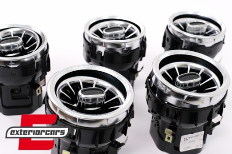 Prednje bočne AC ventilacijske rešetke 64 boje / Mercedes C-klasa W205 S205 A205 S205 GLC SUV X253 C253 (2014-2018), ACVFW205