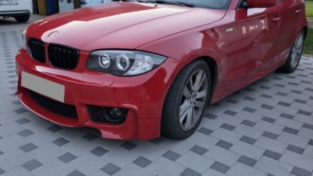 Prednji branik 1M dizajn (SRA) / BMW serije 1 E81 E82 E87 E88 (2004-2011), FBBME87M1WHWOP