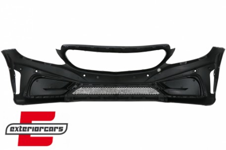 Prednji branik C63 AMG dizajn / Mercedes C-klasa W205 S205 A205 C205 (2014-2019) Limuzina T-Model Coupe Cabrio, FBMBW205CRL