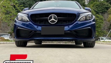 Prednji branik C63 AMG dizajn / Mercedes C-klasa W205 S205 A205 C205 (2014-2019) Limuzina T-Model Coupe Cabrio, FBMBW205CRL