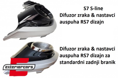 Prednji branik & difuzor zraka RS7 dizajn / Audi A7 4G Facelift (2015-2018), COFBAUA74GFRSWOGRD