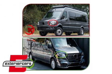 Prednji branik Maybach dizajn / Mercedes Sprinter W907 W910 (2019-2024), FBMBW907MBH