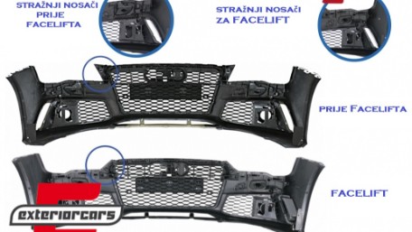 Prednji branik RS7 dizajn / Audi A7 4G (2010-2014), FBAUA74GRSWOG