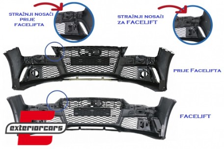 Prednji branik RS7 dizajn / Audi A7 4G Facelift (2015-2018), ZPAU55