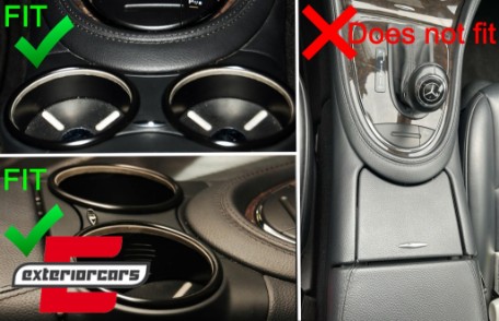 Prednji dvostruki držač za čaše (crvena) / Mercedes CLS C219 W219 (2003-2010), CHMBW219R