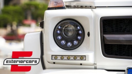 Prednji farovi Bi-Xenon LED Dinamički Sekvencijalni žmigavci M-look / Mercedes W463 G-klasa (2005-2017), HLMBW463OEMBFW