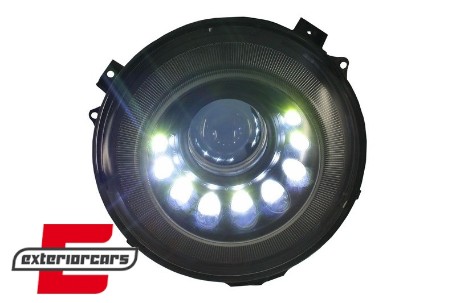 Prednji farovi Bi-Xenon LED Dinamički Sekvencijalni žmigavci M-look / Mercedes W463 G-klasa (2005-2017), HLMBW463OEMBFW