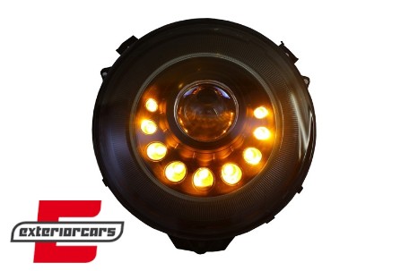 Prednji farovi Bi-Xenon LED Dinamički Sekvencijalni žmigavci M-look / Mercedes W463 G-klasa (2005-2017), HLMBW463OEMBFW