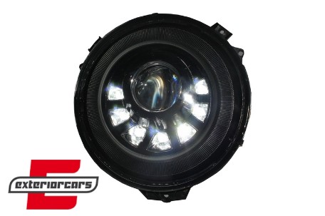 Prednji farovi Bi-Xenon LED M-kvadratni look (chrome) / Mercedes G-klasa W463 (2005-2017), HLMBW463SQB