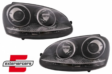 Prednji farovi GTI R32 Xenon look (chrome) / VW Golf 5 V Mk5 (2003-2007) Jetta (2005-2010), HLVWG5GTIC