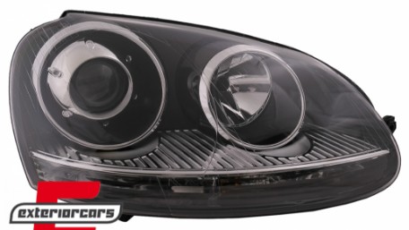 Prednji farovi GTI R32 Xenon look (chrome) / VW Golf 5 V Mk5 (2003-2007) Jetta (2005-2010), HLVWG5GTIC