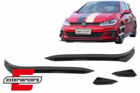Prednji flapovi (carbon look) / VW Golf 7.5 GTI 5G Hatchback (2017-2020), FBFOBG75GTI