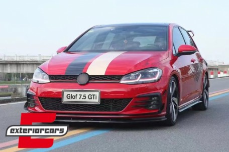 Prednji flapovi (carbon look) / VW Golf 7.5 GTI 5G Hatchback (2017-2020), FBFOBG75GTI