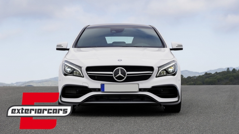 Prednji flapovi CLA45 AMG dizajn (piano crna) / Mercedes CLA W117 C117 X117 (2016-2018), FFOBW117
