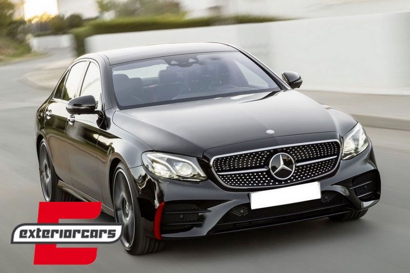 Prednji flapovi E53 AMG dizajn (crvena) / Mercedes E-klasa W213 S213 C238 A238 (2016-2019), FFOR