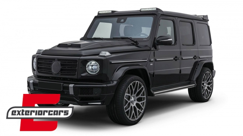 Prednji krovni spojler LED B-dizajn (pravi carbon) / Mercedes G-klasa W463 (1989-2017), FRSMBW463BC
