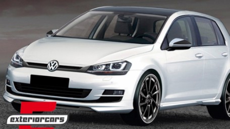 Prednji nastavak branika ABT dizajn (piano crna&bijela) / VW Golf VII 7 5G (2013-2017), FBSVWG7ABT