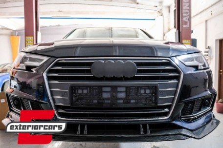 Prednji nastavak branika Carbon look / Audi A4 B9 8W S-Line (2016-2018), FBSAUA4B9ACF