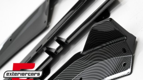 Prednji nastavak branika Carbon look / Audi A4 B9 8W S-Line (2016-2018), FBSAUA4B9ACF