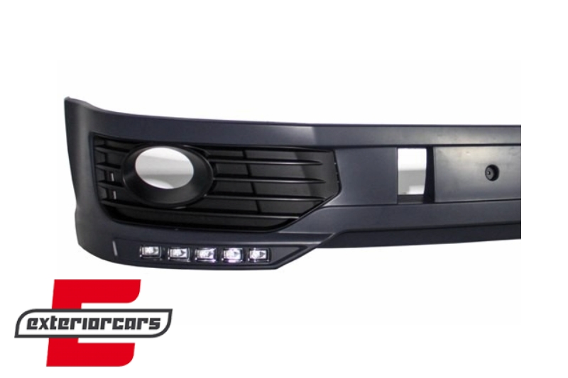 Prednji nastavak branika LED DRL Sportline dizajn / VW Transporter Multivan Caravelle T5 T5.1 Facelift (2010-2015), FBSVWT5B