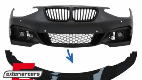 Prednji nastavak branika M-Performance dizajn (piano crna) / BMW serije 1 F20 F21 (2011-2014) serije 2 F22 F23 (2014-2021), FBSBMF20MP