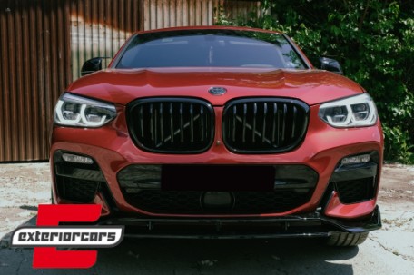 Prednji nastavak branika M-Performance dizajn (piano crna) / BMW X4 G02 X4M M Sport (2018-2021), FBSBMG02MP