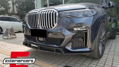 Prednji nastavak branika M-Performance dizajn (piano crna) / BMW X7 G07 LCI M Sport (2020-), FBSBMG07MP