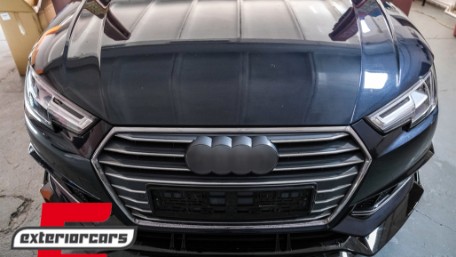 Prednji nastavak branika (piano crna) / Audi A4 B9 8W S-Line (2016-2018), FBSAUA4B9APB