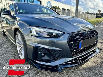 Prednji nastavak branika (piano crna) / Audi A5 F5 Facelift S-Line (2020-2023), FBSAUA5F5FS