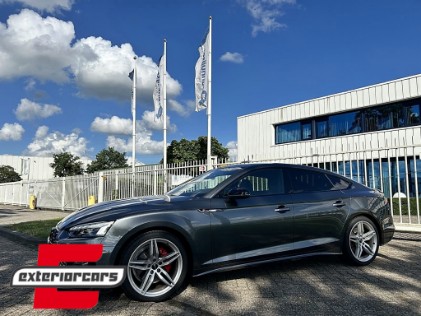 Prednji nastavak branika (piano crna) / Audi A5 F5 Facelift S-Line (2020-2023), FBSAUA5F5FS